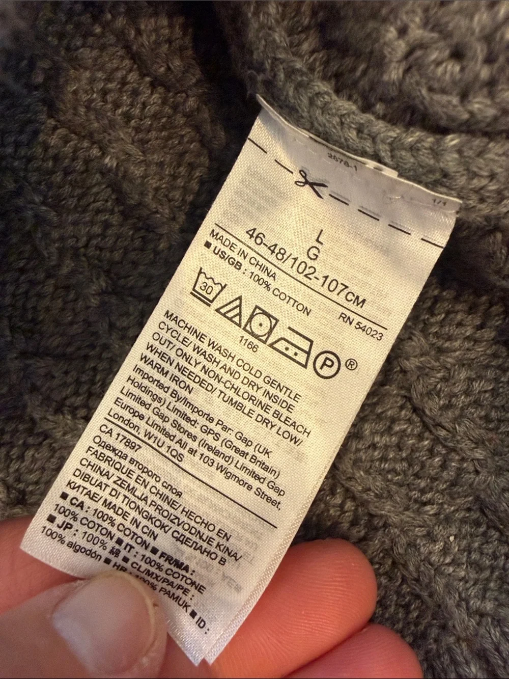 Banana Republic Men’s Gray Textured Knit Crewneck Sweater Large - C47-047